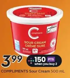 Sobeys Compliments Sour Cream offer