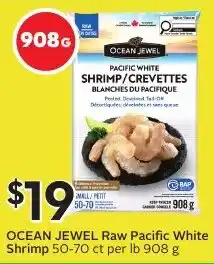 Sobeys Ocean Jewel Raw Pacific White Shrimp offer