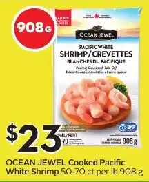 Sobeys Ocean Jewel Cooked Pacific White Shrimp offer
