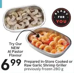 Sobeys Prepared In-Store Cooked or Raw Garlic Shrimp Griller offer