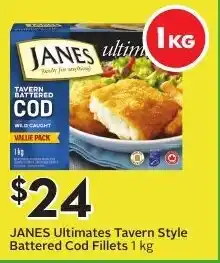 Sobeys Janes ultimates tavern style battered cod fillets offer