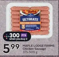 Sobeys Maple Lodge Farms Chicken Sausage offer