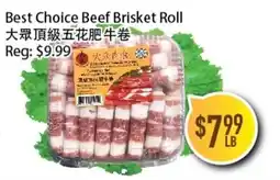 Full Fresh Supermarket Best Choice Beef Brisket Roll offer