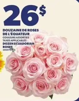 Provigo Dozen Ecuadorian Roses offer