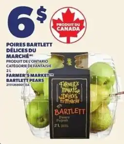 Provigo Farmer's Market Bartlett pears offer