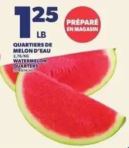 Provigo Watermelon quarters offer
