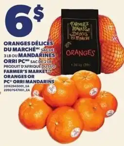 Provigo Farmer's Market oranges or PC orri mandarines offer