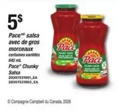 Provigo Pace salsa with gros morceaux certaines variétés offer