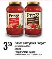 Provigo Prego Pasta Sauce offer