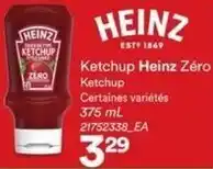 Provigo Heinz ketchup heinz zéro ketchup offer