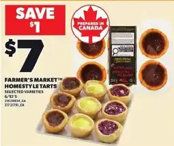 Loblaws Farmer's Market Homestly Le Tarts offer