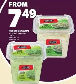 Loblaws Reser's salads offer