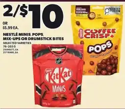 Loblaws Nestle minis pops mix-ups or drumstick bites offer