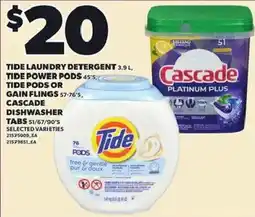 Loblaws Tide laundry detergent offer