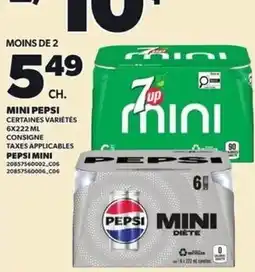 Provigo Pepsi mini offer