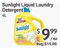 Blue Sky Supermarket Sunlight liquid laundry detergent offer