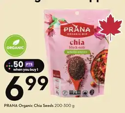 Sobeys Prana organic chia seeds offer
