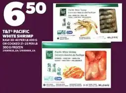 Loblaws T&T Pacific white shrimp offer