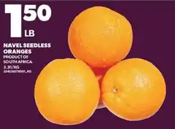 Loblaws Navel Seedless Oranges offer