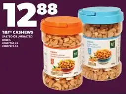 Loblaws T&T cashews offer