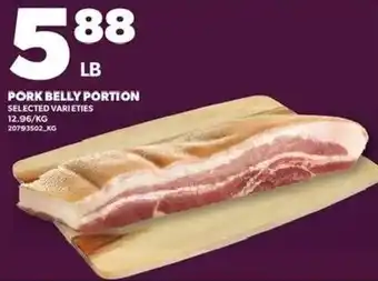Loblaws Pork belly portion offer