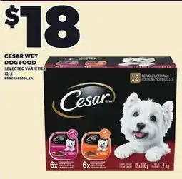 Loblaws Cesar wet dog food selected varieties offer