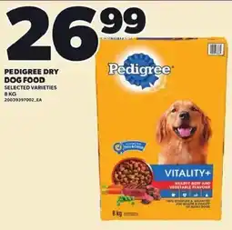 Loblaws Pedigree dry dog food offer