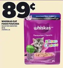 Loblaws Whiskas cat food pouches offer