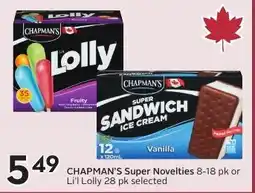 Sobeys Chapman's super sandwich ice cream offer