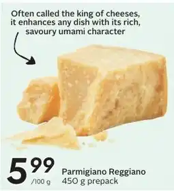 Sobeys Parmigiano Reggiano offer