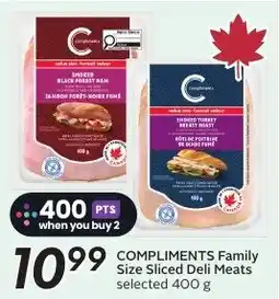 Sobeys Compliments Family Size Sliced Deli Meats offer