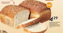 Sobeys Homestyle Oat Bran, Mountain Grain, Good Haven or Low Fat Multigrain Bread offer