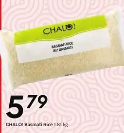 Sobeys Chalo! basmati rice offer