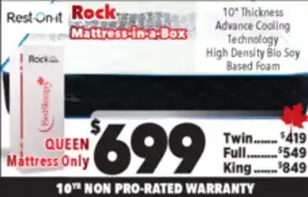 Surplus Furniture Rock Extra Firm Queen Mattress offer