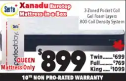 Surplus Furniture Xanadu Queen Mattress offer