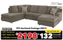 Surplus Furniture O'Phannon Putty 2Pc Sectional offer