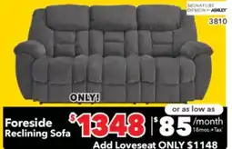 Surplus Furniture Foreside Charcoal Motion Sofa offer