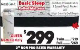Surplus Furniture Basic Sleep Queen Mattress offer