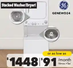 Surplus Furniture Stacked Washer Dryer offer