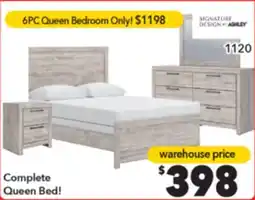 Surplus Furniture Broachmyn Gray Queen Panel Bed offer