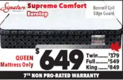 Surplus Furniture Supreme Comfort Queen Mattress offer