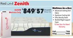 Surplus Furniture Blue Ice Zenith Queen Mattress offer