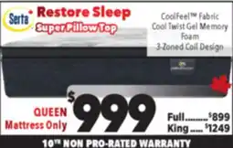 Surplus Furniture Restore Sleep Queen Mattress offer
