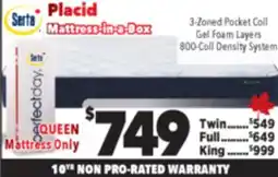 Surplus Furniture Placid Queen Mattress offer