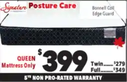 Surplus Furniture Posture Care Queen Mattress offer