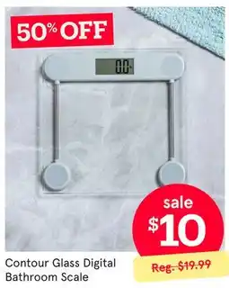 Kitchen Stuff Plus Contour Glass Digital Bathroom Scale offer