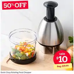 Kitchen Stuff Plus Quick Chop Rotating Food Chopper offer