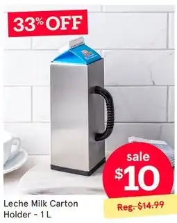 Kitchen Stuff Plus Leche Milk Carton Holder offer