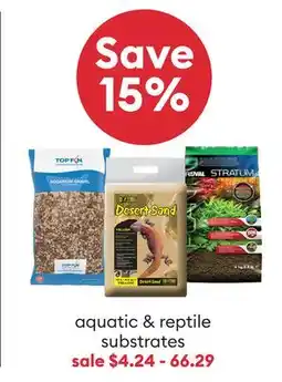 Petsmart aquatic & reptile substrates offer