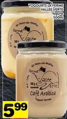 Supermarché PA YOGOURTS LA FERME VALLÉE VERTE | Yogurts offer